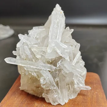 266gNatural Rară de Cuarț Alb Cluster de Cristal Mineral Specimen de Vindecare Imagine 2