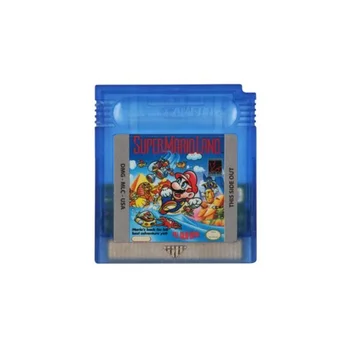 Seria Mario Jocuri GBC 16bit Joc Video Cartuș Card de Super Mario Bros Deluxe Mario Land Albastru Transparent Coajă Versiunea statele UNITE ale americii Imagine 2