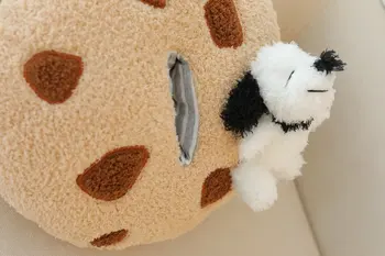 33cm Kawaii Snoopy Pernă de Pluș Minunat Catelus Umplute Cutie de Tesut Papusa Pat Cameră Decor Drăguț Perna de pe Canapea Cadou pentru Ziua copilului Imagine 2