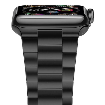 Pentru Apple Watch seria 7 6 5 Trupa 45mm 41mm Modernizate Solide din Oțel Inoxidabil de Afaceri bratara iWatch SE 3 40mm 44mm curea Albastru Imagine 2