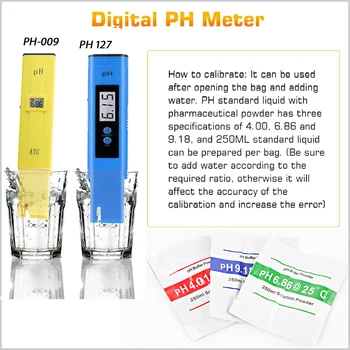 SYXLIF Portabil PH-Metru Digital Apă Tester Digital 0~14 PH Metru Tester Puritatea Apei de Acvariu Filtru Portabil ph-ului apei Imagine 2