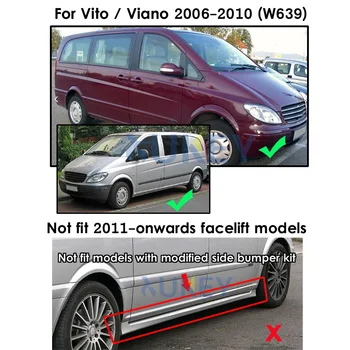Masina de Noroi pentru Mercedes-Benz Vito Viano 2006~W639 2016-2019 W447 Noroi Garda Splash Lambou Aripile apărătoare de noroi Accesorii 2009 2010 Imagine 2