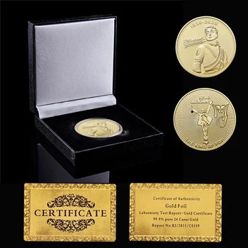 NE Celebrul Cantaret Michael Jackson Placat cu Aur Comemorative Muzica de Monede de Colecție Acasă Decorare Accesorii Imagine 2