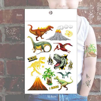 Dinozaur Petrecere Hohote Temă Petrecere De Aniversare Tatuaje Temporare Autocolante Organismului Pentru Copii Dino Tatuaj Copii, Băiat, Fată De Decorare Cadouri Imagine 2