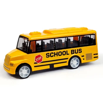 De Înaltă Calitate Autobuzul Școlar Rece Jucărie Simula Rafinat Corp Interesant Pentru Autobuz Galben Cu Trage Înapoi Mecanism Imagine 2