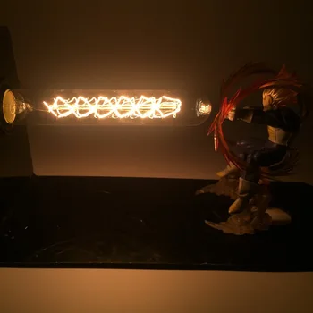Anime DBZ Wukong Vegeta Bombă Spirit de Acțiune Figura model de Lampă cu LED-uri de lumină mingea Jucărie Kamehameha Scenă Explozie de putere mingea decor Acasă Imagine 2