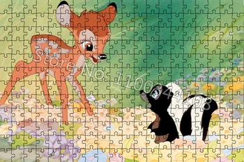 Bambi 300/500/1000 Piese Puzzle Disney Filmul de Desene animate Puzzle pentru Adolescent Jocuri pentru Copii de BRICOLAJ pentru Adulți Decompresie Jucarii Imagine 2