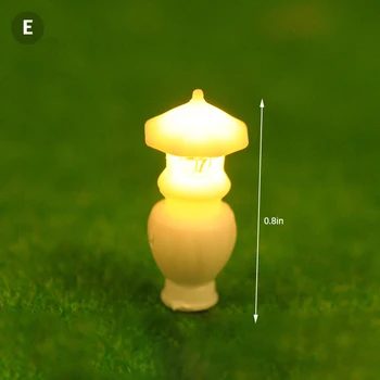 1:25 Mini Iluminat Lampă De Masă Casă De Păpuși, Miniaturi Accesorii Casa Papusa Dormitor Lampa De Podea Pentru Copii Copil Imagine 2