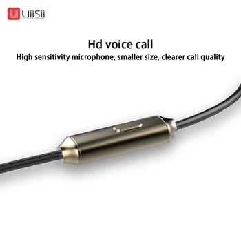 De Vânzare la cald Uiisii căști de reducere a zgomotului de metal de 3,5 mm mufă stereo de muzică joc de sport pentru iOS telefoane Huawei HM13 Imagine 2