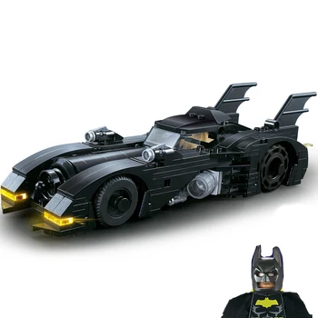 Super-Eroi City Masina De Curse De Viteză Campion Batmobilul Blocuri Moc Caramida Vehicul De Învățământ Jucării De Construcție Pentru Copii Imagine 2