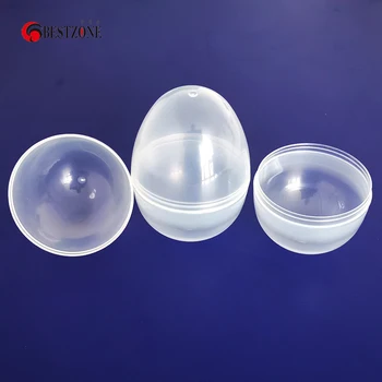 50Pcs 75*105mm Plastic Transparent Ouă de Paști Decoratiuni Gol Jucărie Capsulă Coajă de ou Surpriză Mingea Pentru Cadou de Paste Petrecere Imagine 2
