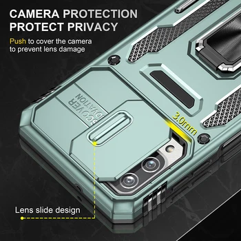 Slide Camera de Caz Pentru Samsung M12 M13 M23 M42 M52 5G M53 M02 Auto Suport Magnetic Inel Capacul Telefonului Galaxy A03 A03S A02 F12 F02S Imagine 2