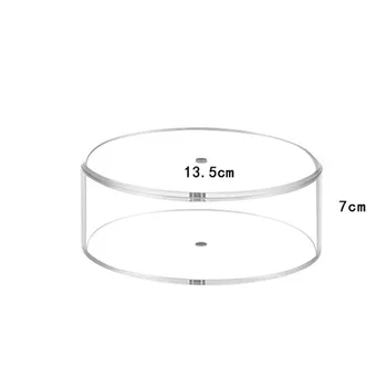 Acril Transparent centura organizator cilindrice pot fi stivuite cutie de depozitare ceas cutie de praf dulap lega magnetic puternic, cutie de depozitare Imagine 2