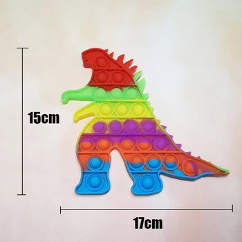 Godzilla Pop Antistres Frământa Jucarii King Kong Dinozaur figurina Model Drăguț Antistres Jucării pentru Copii pentru Copii Cadouri Imagine 2