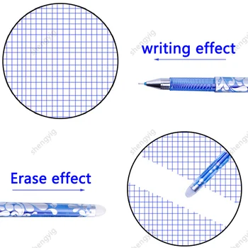 60 Buc/Set Erasable Stilou, Pixuri cu Gel 0.5 mm Albastru/Negru de cerneală Rezerve Rod Lavabil Ocupa Scoala de Scris de Birou Kawaii Papetărie creion Imagine 2