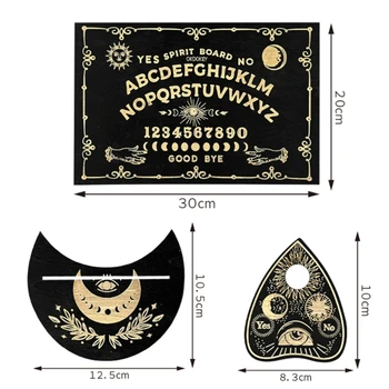 Divinație Bord Tarot Card Holder Set Moon Phase Carte De Tarot Altar Sta Cristal Pendul Vorbesc Bord Wicca Consumabile Imagine 2