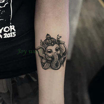 Impermeabil Tatuaj Temporar Autocolant 10.5*6 cm tatuaj elefant Ganesha tatuaj autocolante flash tatuaj tatuaje false pentru fata pentru femei Imagine 2