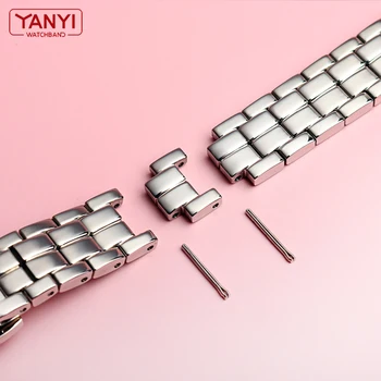 Din Oțel inoxidabil ceas strap14mm pentru tissot T094210a Watchband doamna femeile Metal Ceasuri de mana Trupa cu Șurub Imagine 2
