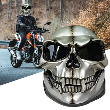 Fantoma Schelet Căști De Protecție Completă Față De Craniu Căști De Motocicletă Cu Ochelari De Motocicleta Ochelari De Față Acoperă Craniul Motocross De Echitatie Imagine 2
