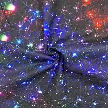 Frumos Albastru, Stea Stralucitoare Tesatura De Bumbac Univers, Galaxie Spațiu De Imprimare Tesatura Mozaic De Cusut Material Pentru Diy Moda De Îmbrăcăminte Imagine 2