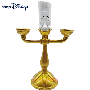 Disney frumoasa si ia Cogsworth Ceas Sfeșnic Lumânare Lumiere Acțiune Figura Model de Jucării, Decorațiuni Cadouri de Craciun Imagine 2