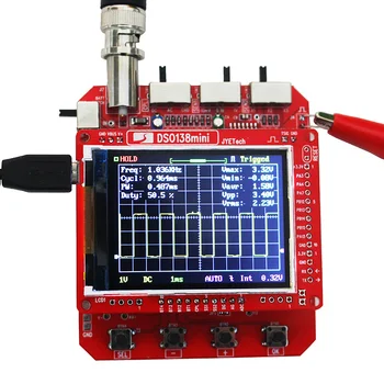 DSO138 Mini Handheld Digital Osciloscop DIY Kit Asamblat ARM Cortex-M3 12-Bit TFT Osciloscop 10:1 Sonda de Test Clip Imagine 2