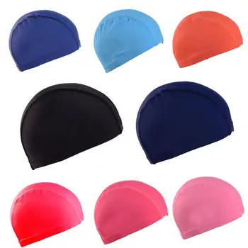 1buc Neutru Înot Capace Pălărie Ultrathin căști de Baie, Nailon Tesatura Potrivit Pentru Protecție Elastică Parul Lung Piscină Pălărie