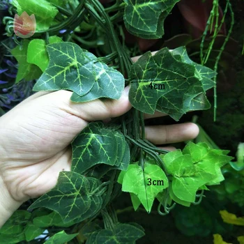 1 buc de Viță de vie Verde Decor Acasă de Mătase Artificială Ivy Perdeaua de Frunze de Plante Ghirlanda Creeper Fals Frunze de Nunta Petrecere in Gradina Decor