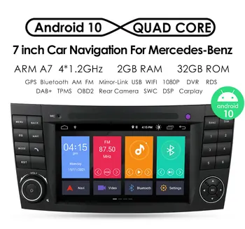 RDS Android 10 Radio Auto Stereo Player pe Ecran Pentru Benz E-Class W211 2002-2009 CLS CLK-G-Class W463 W209 W219 GPS Navi AI Carplay
