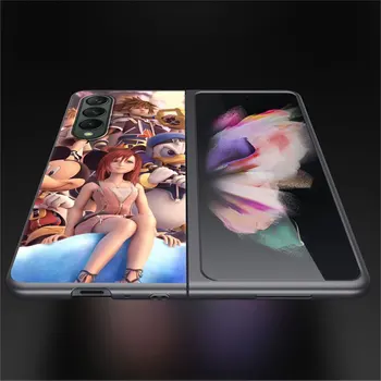 Disney Regatul Hearts Games Caz pentru Samsung Z Fold3 Fold4 5G Telefon Acoperi 6.7 Inch pentru Galaxy ZFold 3 Ori 4 Negru de Greu Capas