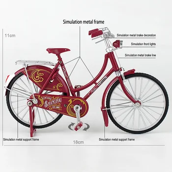Noul Mini 1:10 Aliaj Model Biciclete Metal Turnat Sub Presiune Cu Degetul Munte Simulare De Curse De Biciclete Pentru Adulți De Colectare De Jucării Pentru Copii Cadouri