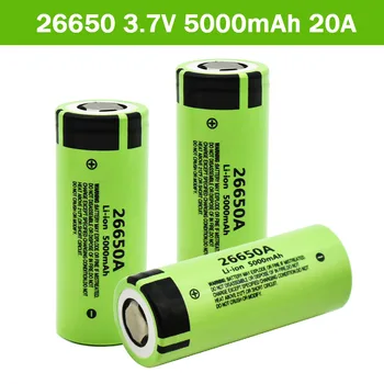 Nou, Original, de înaltă calitate, 26650 baterie 5000mAh 3.7 V 50A acumulator reîncărcabil litiu-ion pentru 26650A lanterna LED-uri+incarcator