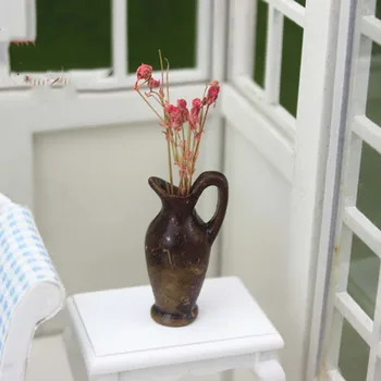 1/12 casă de Păpuși în Miniatură Accesorii Mini Vaza Ceramica de Simulare Ghiveci Model Jucării pentru Papusa Casa Decor