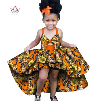 Bintarealwax Noua Moda Africa Imbracaminte Copii Dashiki Fete Drăguț Rochii de Bazin Volane Africane tradiționale de îmbrăcăminte WYT277