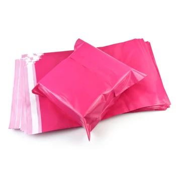 10buc/Lot de Dimensiuni Mici Curier Sac Impermeabil Sac de Depozitare se Ingroase Transport Sac de Ambalare Rose Red Plic de Plastic Poly Mailbag
