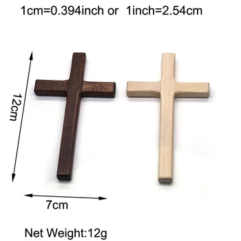 Lucrate manual din Lemn de Cruce, Isus a Creștinismului Rugăciune Religioasă Crucifix 12*7cm