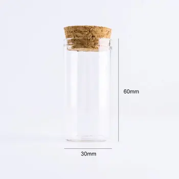 12pcs 25ml Mici de Sticlă Transparentă DIY Depozitare Sticlă Cu Dop de Plută Depozitare de uz Casnic Și de Colectare Ustensile de