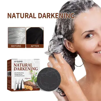 Polygonum Păr Întunecare Șampon Săpun Natural Săpun Organic Brunet Reparații Hranesc Radacinile Firelor De Par Pentru A Preveni Caderea Parului Inchis Îngrijirea Părului