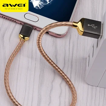 Awei CL-89 C Cablu USB 2A Rapid de Încărcare Încărcător de Sârmă Pentru Realme Huawei P30 Pro TPE Tip C Cablu de Date Cablu Accesorii Telefon