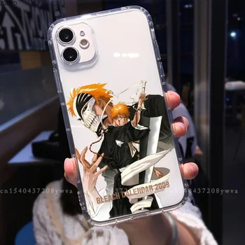 Japonia Anime Bleach Kurosaki Ichigo Telefon Caz Pentru iPhone 13 14Pro MAX 11 12 X XS XR SE20 7 8Plus la Șocuri TPU Moale Capacul Coque