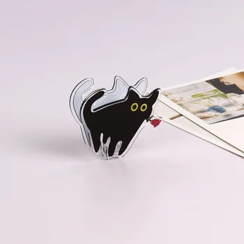 4buc/set Pisica Neagra Clipuri Liant pentru Biroul de Acasă Cărți de Fișier Organizator de Hârtie Clip Pungă de Mâncare Clipuri Notă Clipuri Școală Giftlot