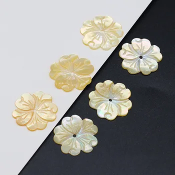 2PC Sea Shell Flori Sculptate Șirag de mărgele Naturale Mama de Perla Shell Margele Vrac pentru DIY Cercei Colier Bijuterii de Luare Concluziile