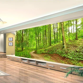 3D personalizat Fotografie Tapet de Pădure Copac Mic Drum pictura Murala de Perete Pictura pe Perete Pentru Camera de zi Dormitor Decor Acasă Papel De Parede