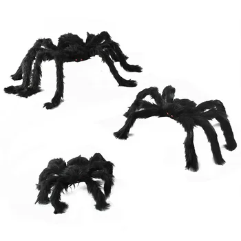 1 buc Decor de Halloween Fals Negru de Pluș Spider Groază elemente de Recuzită de Jucărie pentru Copii pentru Casa Bantuita de Halloween Petrecere Acasă Decor Agățat
