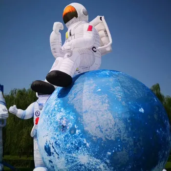 Gigantul Jucării Gonflabile Astronaut cu Led Lumina Scena de Concert Decor Cosmonaut Gonflabile Astronaut aselenizare