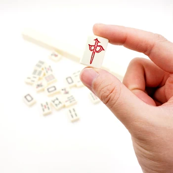 146 BUC/set Mini Pic Mahjong Mahjong Tradițională Chineză Tabla de Joc de Familie Jucărie Chinezească Numere Rafinat Sculptate Jocuri de Acasă