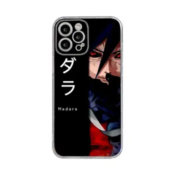 Anime Naruto Madara Jucării Telefon Caz Pentru iphone 14 Plus 13 12 11 Pro Max Mini X XS XR Moale Capac Transparent