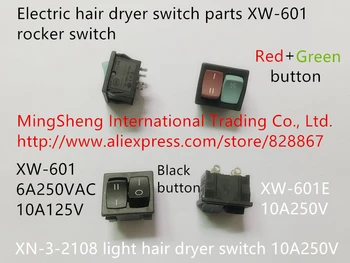 Nou Original electrice, uscător de păr comuta părți XW-601 basculantă XN-3-2108 lumina uscător de păr comutator 10A250V