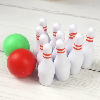1/12 Simulare Minge De Bowling Meșteșugurilor De Artă Păpuși Jucărie Bowling Sculptura Desktop Ornamente De Crăciun, Cadouri Unisex Decor Acasă Imagine 2