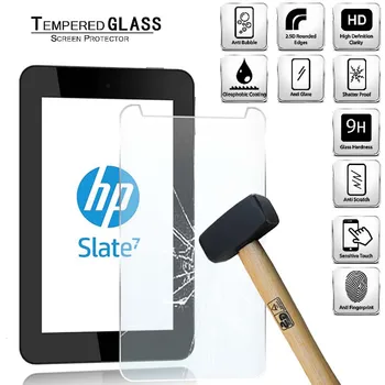 Tableta Temperat Pahar Ecran Protector de Acoperire pentru HP Slate 7 HD ochelari de Protecție Anti-Ecran Rupere Temperat Film Imagine 2